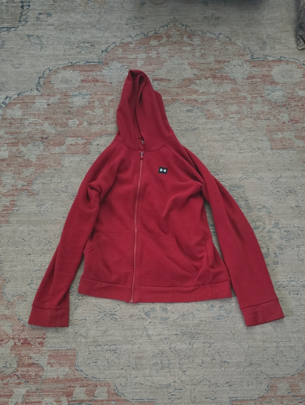 Under Armour Crimson Red Zip Hoodie